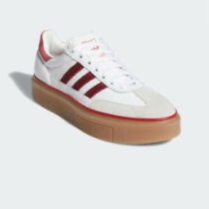 adidas Super Sleek 72 White Burgundy Gum - women's size 6.5 - new no tags